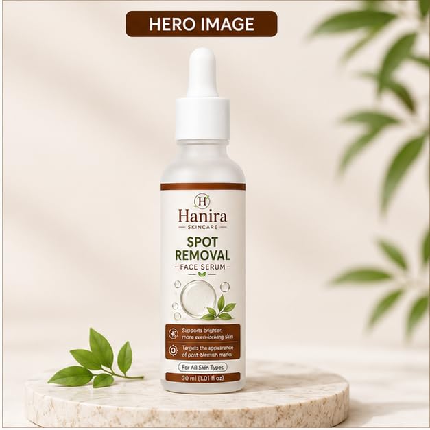 Hanira Skincare Spot Removal Serum, Treats Dark Spots & Pigmentation, 30ml (1.01 fl oz)