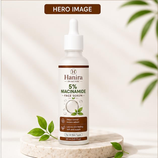Hanira Skincare Niacinamide Serum, Reduces Blemishes and Acne Marks, 30 ml