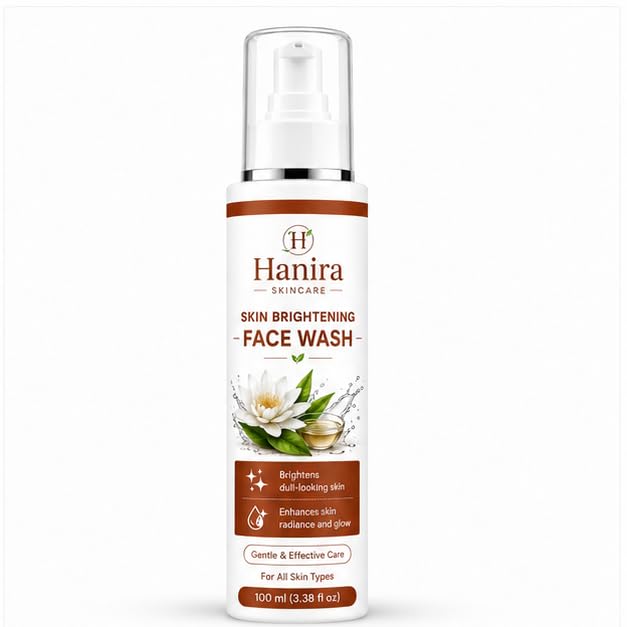 Hanira Skincare Skin Brightening Face Wash for Men & Women | Brightens Dull-Looking Skin | Enhances Skin Radiance & Glow | Gentle Daily Facial Cleanser | For All Skin Types | 100 ml