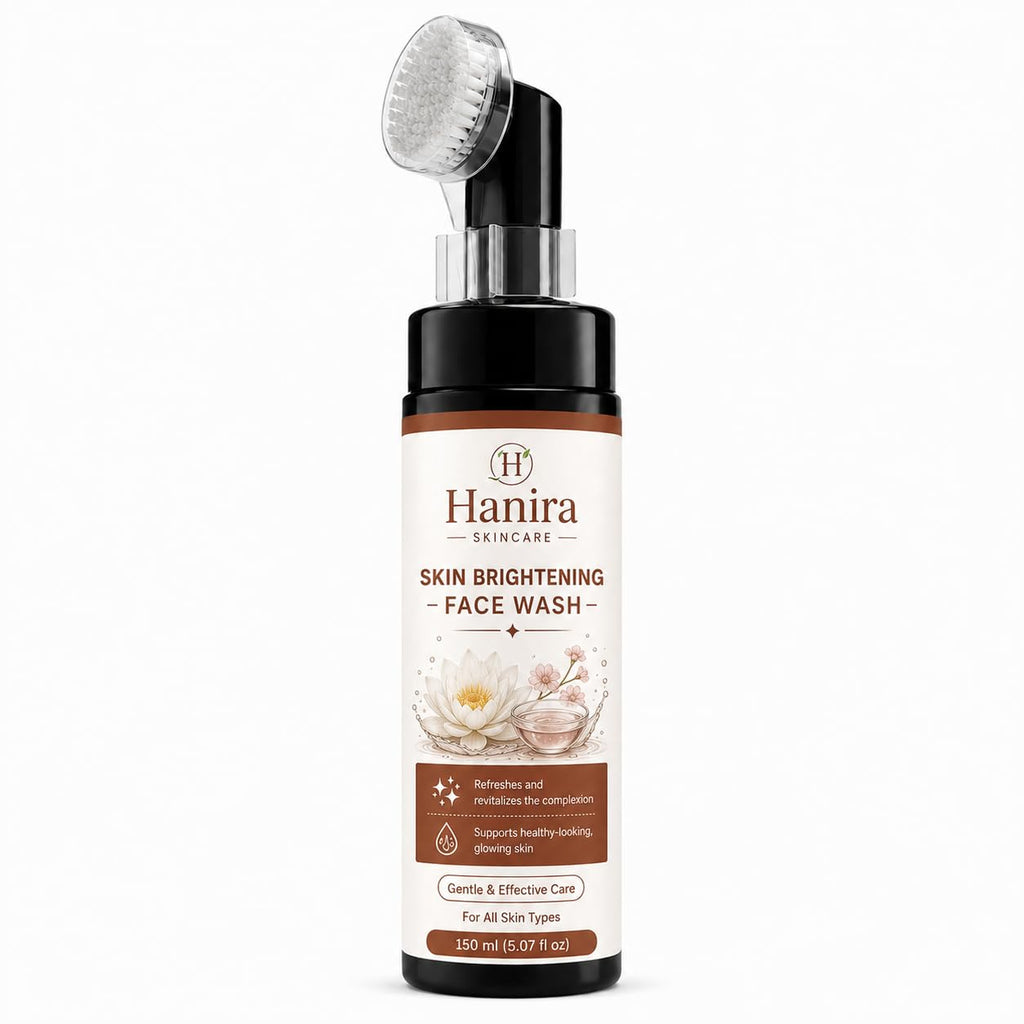 Hanira Skincare Skin Brightening Face Wash for Men & Women | Helps Refresh Dull-Looking Skin & Support Brighter-Looking Complexion | Gentle Daily Facial Cleanser | All Skin Types | 150 ml