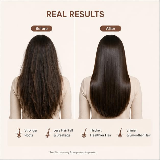 Hanira Rice Water Shampoo for Hair Strength & Growth Look, Nourishing Hair Cleanser, Helps Reduce Breakage, Adds Shine & Smoothness, Daily Hair Care Shampoo, 200ml