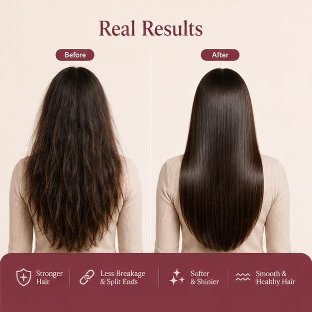 Hanira Damage Repair Shampoo for Dry & Damaged Hair, Nourishing Hair Cleanser, Helps Improve Softness & Shine, Gentle Daily Hair Care Formula, 200ml